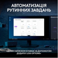 Комплект Logitech MX Keys S Plus Palmrest Wireless UA Graphite (920-011614) - Фото