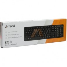 Клавіатура A4Tech KKS-3 USB Black - Фото