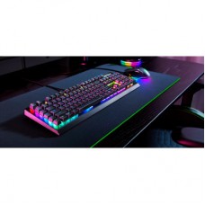 Клавіатура Razer BlackWidow V4 X Green Switch USB RU Black (RZ03-04700800-R3R1) - Фото