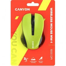 Мышка Canyon MW-1 Wireless Yellow (CNE-CMSW1Y) - Фото