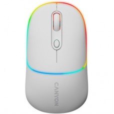 Мышка Canyon MW-22 Dual Band RGB Wireless Snow White (CNS-CMSW22SW) - Фото