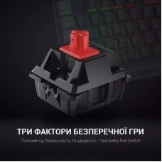 Клавіатура GamePro MK105B LED Red Switch USB Black (MK105R) - Фото