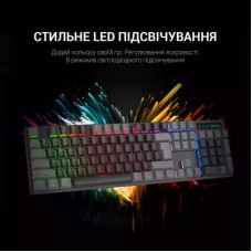 Клавіатура GamePro MK105B LED Red Switch USB Black (MK105R) - Фото