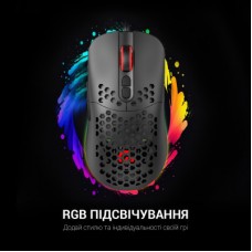 Мишка GamePro GM395 RGB USB Black (GM395) - Фото