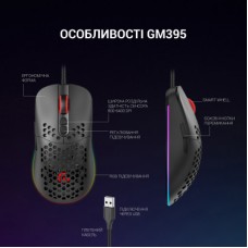 Мишка GamePro GM395 RGB USB Black (GM395) - Фото