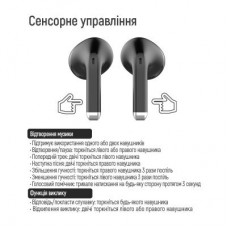 Наушники ColorWay Slim TWS-2 Earbuds Black (CW-TWS2BK) - Фото