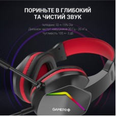 Наушники GamePro HS311 RGB Black/Red (HS311) - Фото