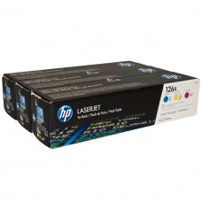 Картридж HP CLJ  126A CYM Tri-Pack, CP1025/M175 (CE311A,CE312A,CE313A) (CF341A) - Фото