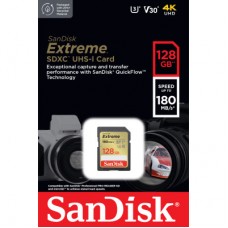 Картка пам'яті SanDisk 128 GB SD class 10 UHS-I Extreme (SDSDXVA-128G-GNCIN) Картка пам'яті SanDisk 128 GB SD class 10 UHS-I Extreme (SDSDXVA-128G-GNCIN) - Фото