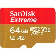 Картка пам'яті SanDisk 64 GB microSD class 10 UHS-I Extreme For Action Cams and Dro (SDSQXAH-064G-GN6AA) Картка пам'яті SanDisk 64 GB microSD class 10 UHS-I Extreme For Action Cams and Dro (SDSQXAH-064G-GN6AA) - Фото