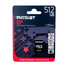 Картка пам'яті Patriot 512GB microSD class 10 UHS-I U3 (PEF512GEP31MCX) - Фото