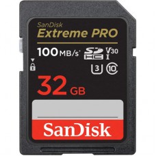 Карта памяти SanDisk 32GB SD class 10 UHS-I U3 V30 Extreme PRO (SDSDXXO-032G-GN4IN)
