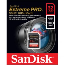 Картка пам'яті SanDisk 32GB SD class 10 UHS-I U3 V30 Extreme PRO (SDSDXXO-032G-GN4IN) Картка пам'яті SanDisk 32GB SD class 10 UHS-I U3 V30 Extreme PRO (SDSDXXO-032G-GN4IN) - Фото