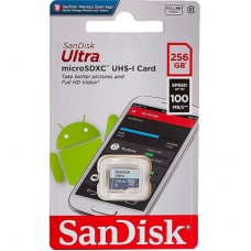 Картка пам'яті SanDisk 256 GB microSDXC class 10 UHS-I Ultra (SDSQUNR-256G-GN3MN) Картка пам'яті SanDisk 256 GB microSDXC class 10 UHS-I Ultra (SDSQUNR-256G-GN3MN) - Фото