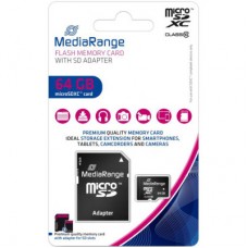 Картка пам'яті Mediarange 64GB microSD class 10 (MR955) - Фото
