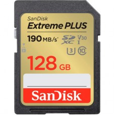 Карта памяти SanDisk 128GB SDXC class 10 UHS-I U3 4K Extreme Plus (SDSDXWA-128G-GNCIN)