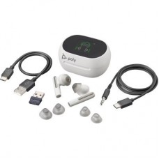 Наушники Poly Voyager Free 60+ Earbuds + BT700A + TSCHC White (7Y8G5AA) - Фото