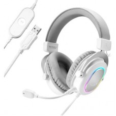 Наушники Fifine H6 RGB 7.1 White (H6W)