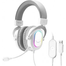 Наушники Fifine H6 RGB 7.1 White (H6W) - Фото