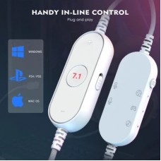Наушники Fifine H6 RGB 7.1 White (H6W) - Фото