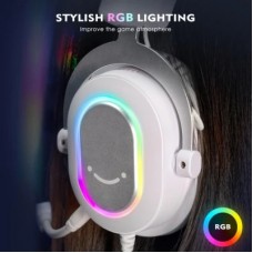Наушники Fifine H6 RGB 7.1 White (H6W) - Фото