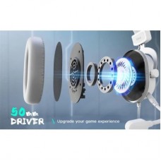 Наушники Fifine H6 RGB 7.1 White (H6W) - Фото