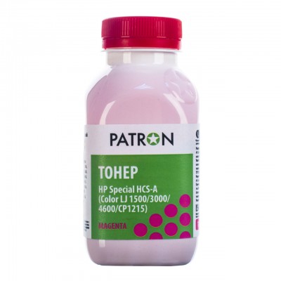 Тонер HP CLJ 1500/3000/4600/CP1215) MAGENTA 100г PATRON (HCS-A-M-100)