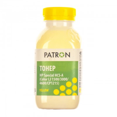 Тонер HP CLJ 1500/3000/4600/CP1215) YELLOW 100г PATRON (HCS-A-Y-100)