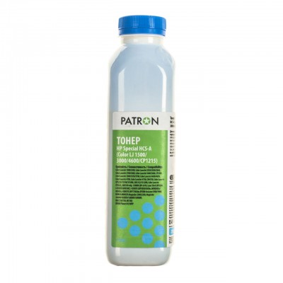 Тонер HP CLJ 1500/3000/4600/CP1215) CYAN 250г PATRON (HCS-A-C-250)