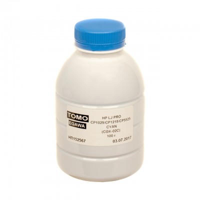 Тонер HP LJ PRO CP1025/CP1215/CP5525 100g CYAN Chemical Tomoegawa (CGK-02C-100)