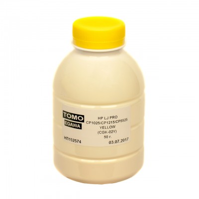 Тонер HP LJ PRO CP1025/CP1215/CP5525 50g YELLOW Chemical Tomoegawa (CGK-02Y-050)