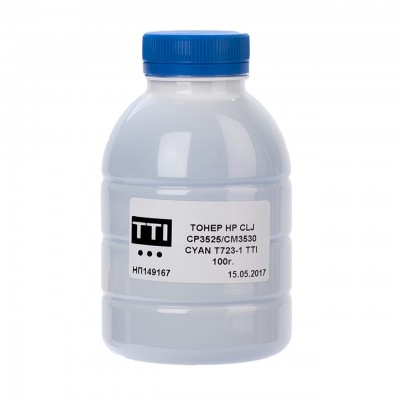 Тонер HP CLJ CP3530/3525 100 г CYAN TTI (TSM-T723-1-100)