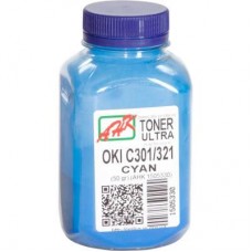 Тонер OKI C301/321, 50г Cyan AHK (1505330) - Фото