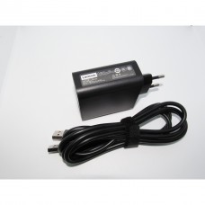 Блок живлення до ноутбука Lenovo 65 W 20 V, 3.25 A / 5 V, 2 A роз'єм bevel USB (косій) wall mount (ADL65WDA / A40248)