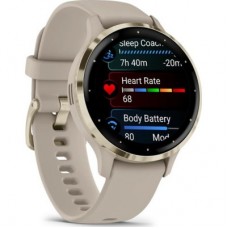 Смарт-годинник Garmin Venu 3S, French Gray + Soft Gold, GPS (010-02785-02) Смарт-годинник Garmin Venu 3S, French Gray + Soft Gold, GPS (010-02785-02) - Фото