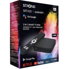 Медиаплеер Strong SRT 420 Android TV і ефірний приймач в одному пристрої (SRT 420) - Фото