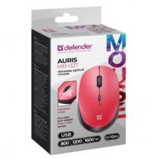 Мышка Defender Auris MB-027 Silent Wireless Red (52026) - Фото