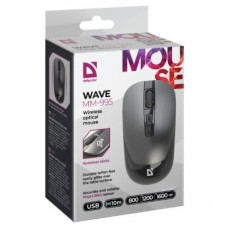 Мышка Defender Wave MM-995 Silent Wireless Grey (52993) - Фото