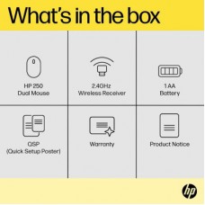 Мышка HP 250 Dual Wireless/Bluetooth Black (6V2J7AA) - Фото