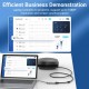 Концентратор Vention USB3.1 Type-C —> HDMI/VGA/USB 3.0/PD 100W Hub 4-in-1 (TOAHB)