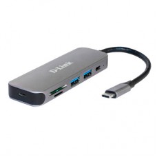 Концентратор D-Link DUB-2325 2xUSB3.0, 1xUSB TypeC, 1xSD, 1x-microSD, USB TypeC (DUB-2325) - Фото