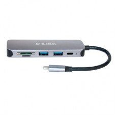 Концентратор D-Link DUB-2325 2xUSB3.0, 1xUSB TypeC, 1xSD, 1x-microSD, USB TypeC (DUB-2325) - Фото