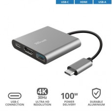 Концентратор Trust Dalyx 3-in-1 Multiport USB-C (23772) - Фото