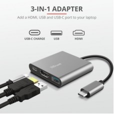 Концентратор Trust Dalyx 3-in-1 Multiport USB-C (23772) - Фото