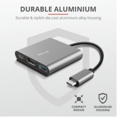 Концентратор Trust Dalyx 3-in-1 Multiport USB-C (23772) - Фото