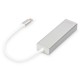 Концентратор Digitus USB-C - USB 3.0 3 Port Hub + Gigabit Ethernet (DA-70255) Концентратор Digitus USB-C - USB 3.0 3 Port Hub + Gigabit Ethernet (DA-70255)