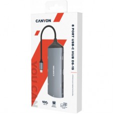 Концентратор Canyon 8-in-1 USB-C (CNS-TDS15) - Фото