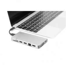 Концентратор Digitus Travel USB-C, 8 Port (DA-70866) - Фото