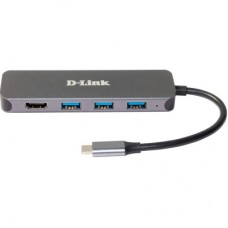 Концентратор D-Link USB-C 3xUSB3.0, 1xUSB-C, 1xHDMI (DUB-2333) - Фото