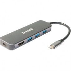 Концентратор D-Link USB-C 3xUSB3.0, 1xUSB-C, 1xHDMI (DUB-2333) - Фото